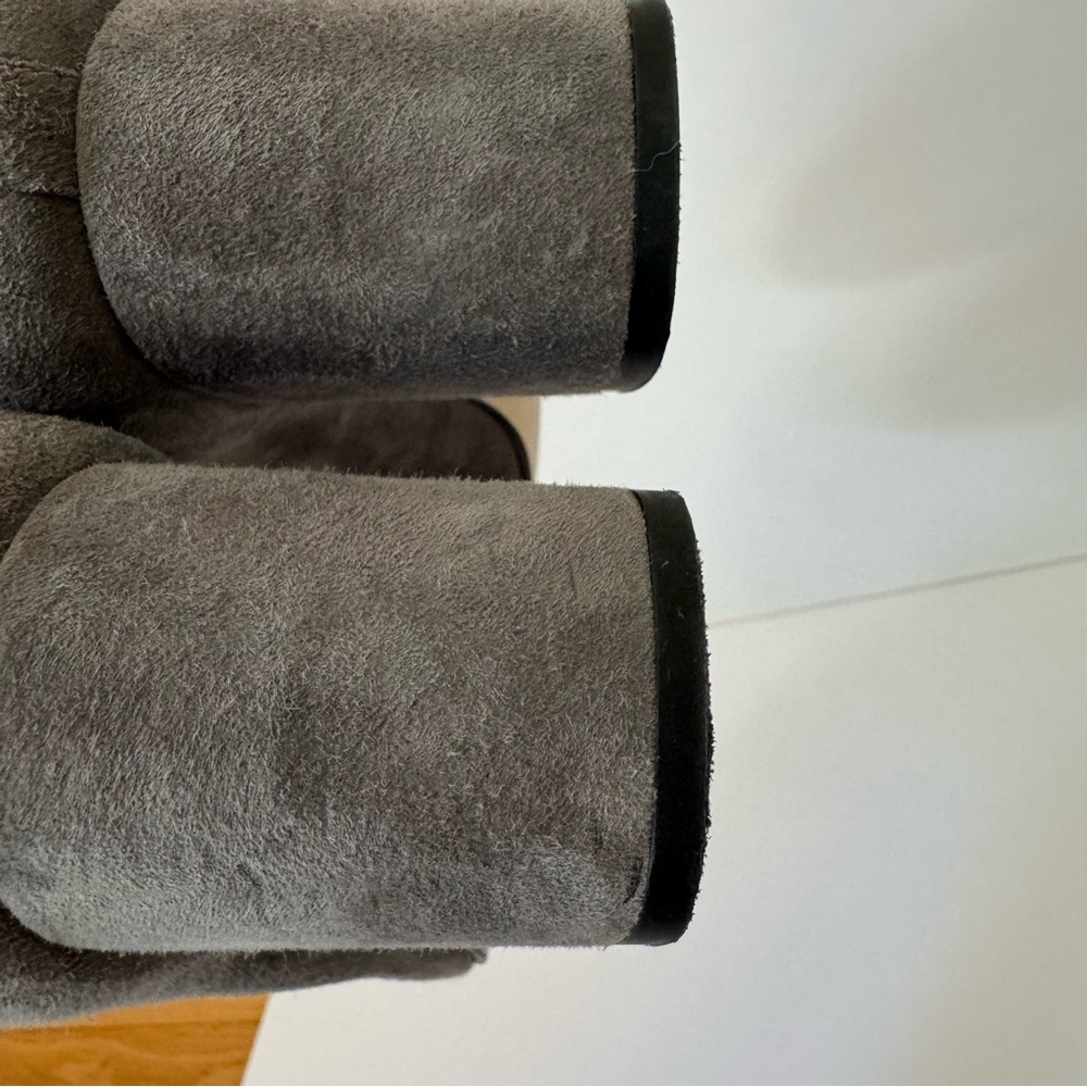 FRENCH SOLE Wave Suede Anthracite Gray Block Heel Pumps 2.5” with Box Size 10.5 - Picture 9 of 15
